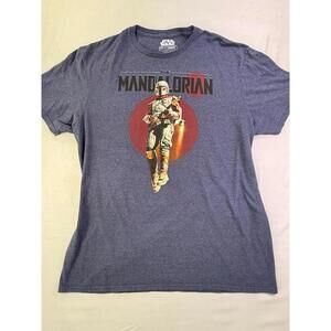 Star Wars The Mandalorian Graphic T-shirt Men’s Size XL Casual Soft Everyday Tee